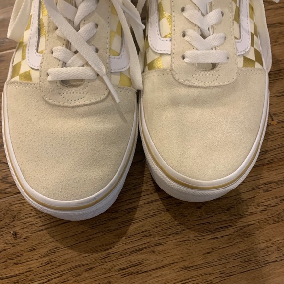 Gold Checkered Vans - Picture 2 of 4